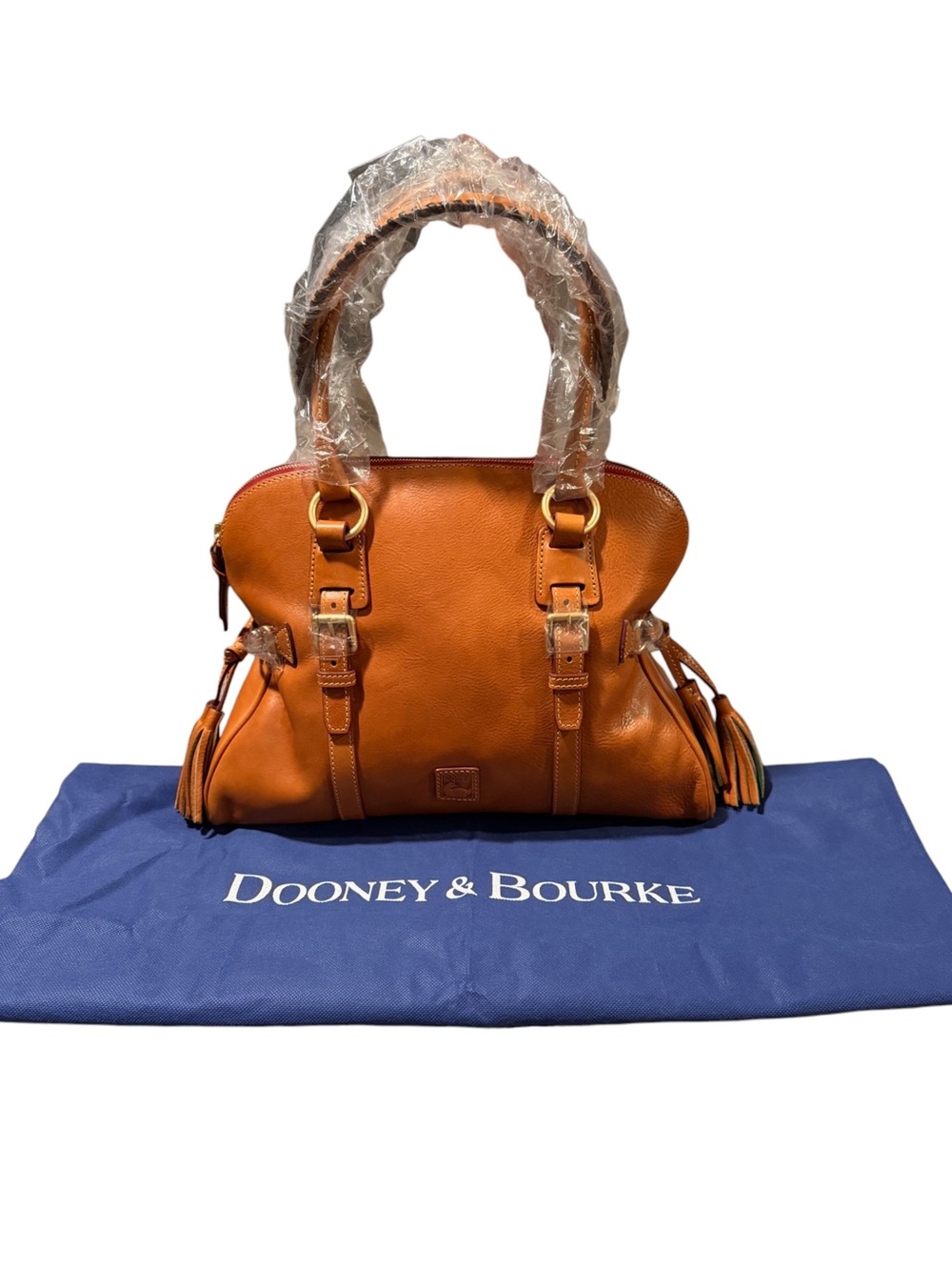 Dooney & Bourke Florentine Leather Domed Buckle Satchel NWT